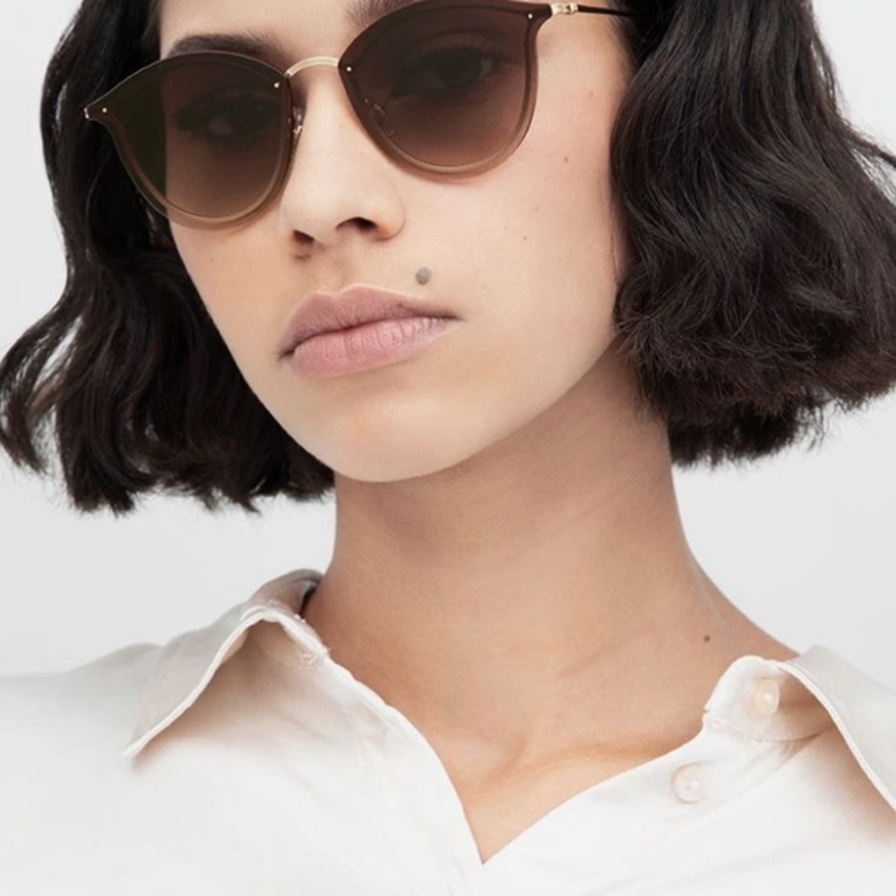 KREWE Nellie Style Gold and Brown Sunglasses